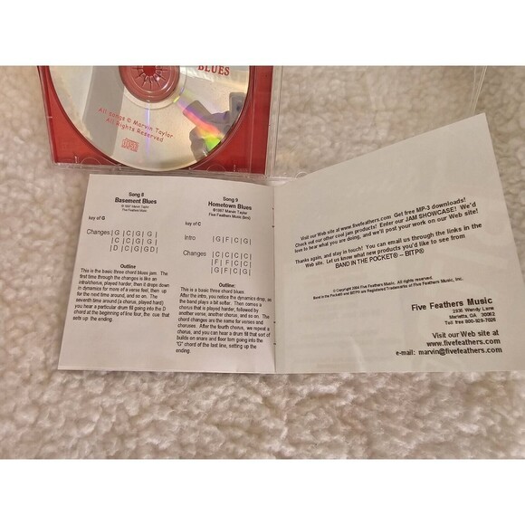 Band in the Pocket #1 Blues CD Backing Tracks for Practicing Musicians 2004 - Picture 5 of 7